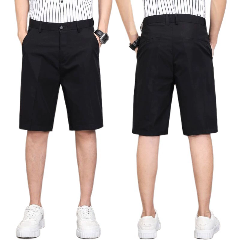 Костюм для отдыха, летние шелковые тонкие шорты, цветные мужские брюки, для среднего возраста