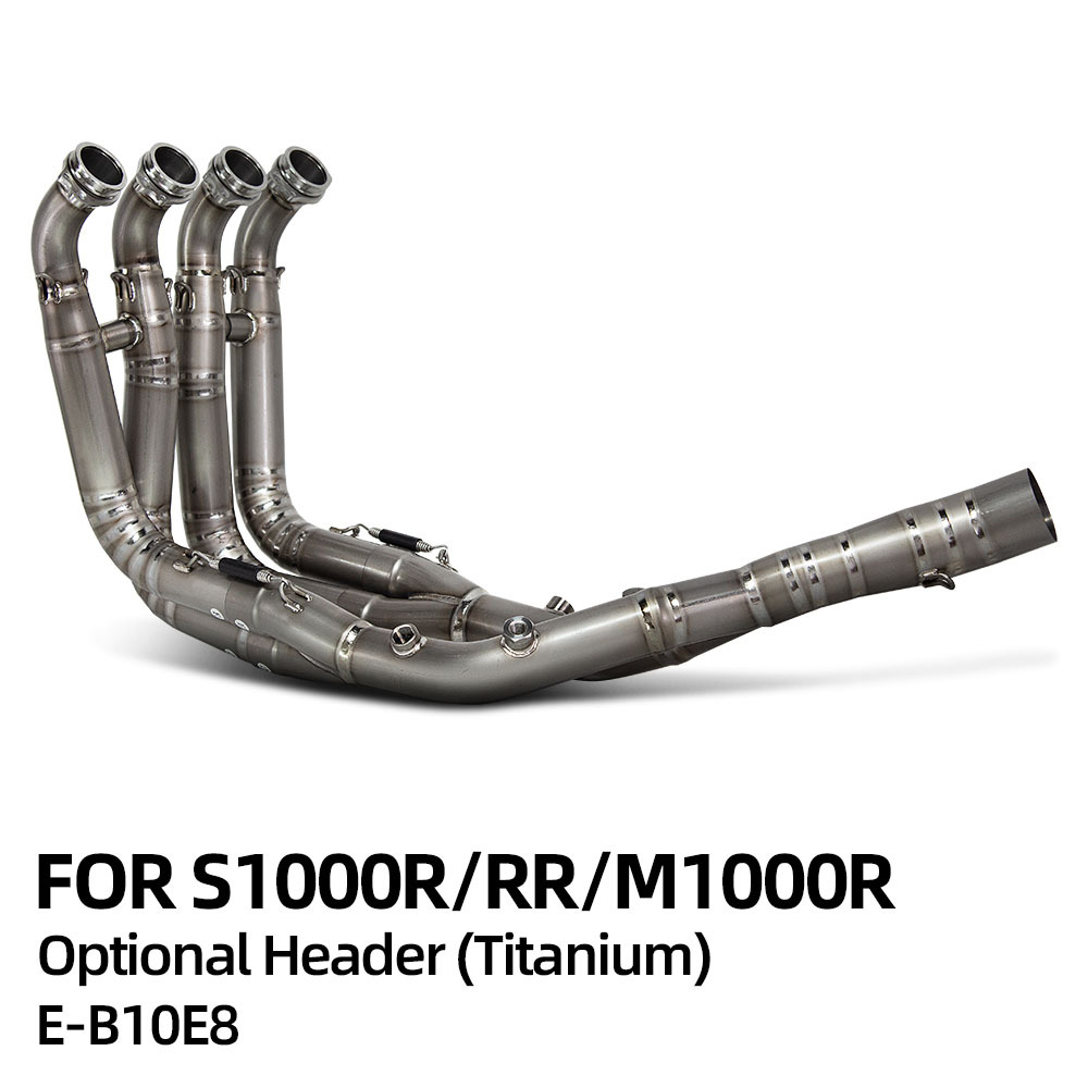 Suitable for Motorcycle Exhaust Pipe Modification S1000R/Rr Titanium Alloy Front Section 59mm 2019-2025