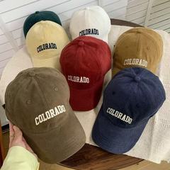 新しい帽子韓国スタイル多用途ひさしキャップ大きな頭囲顔小さめファッション日焼け止めシンプルなレター野球帽卸売