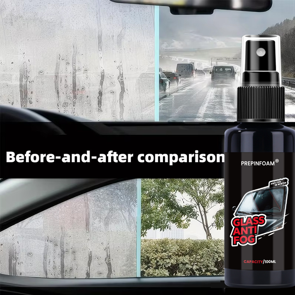 Prepinfoam-P33 Car Glass Anti-Fog Agent Cross-Border Special Front Windshield Rearview Mirror Anti-Fog Spray