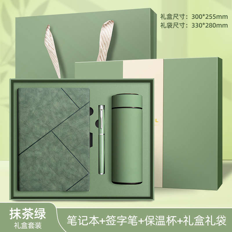 Cuaderno de negocios personalizado conjunto de caja de regalo a5 libro de cuero suave de alto valor de la cara cuaderno acompañante regalos al por mayor