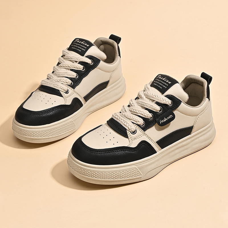 2025 primavera zapatos blancos nuevos ins coreanos para niñas zapatos de skate de altura gruesa zapatos casuales zapatos de moda image 9