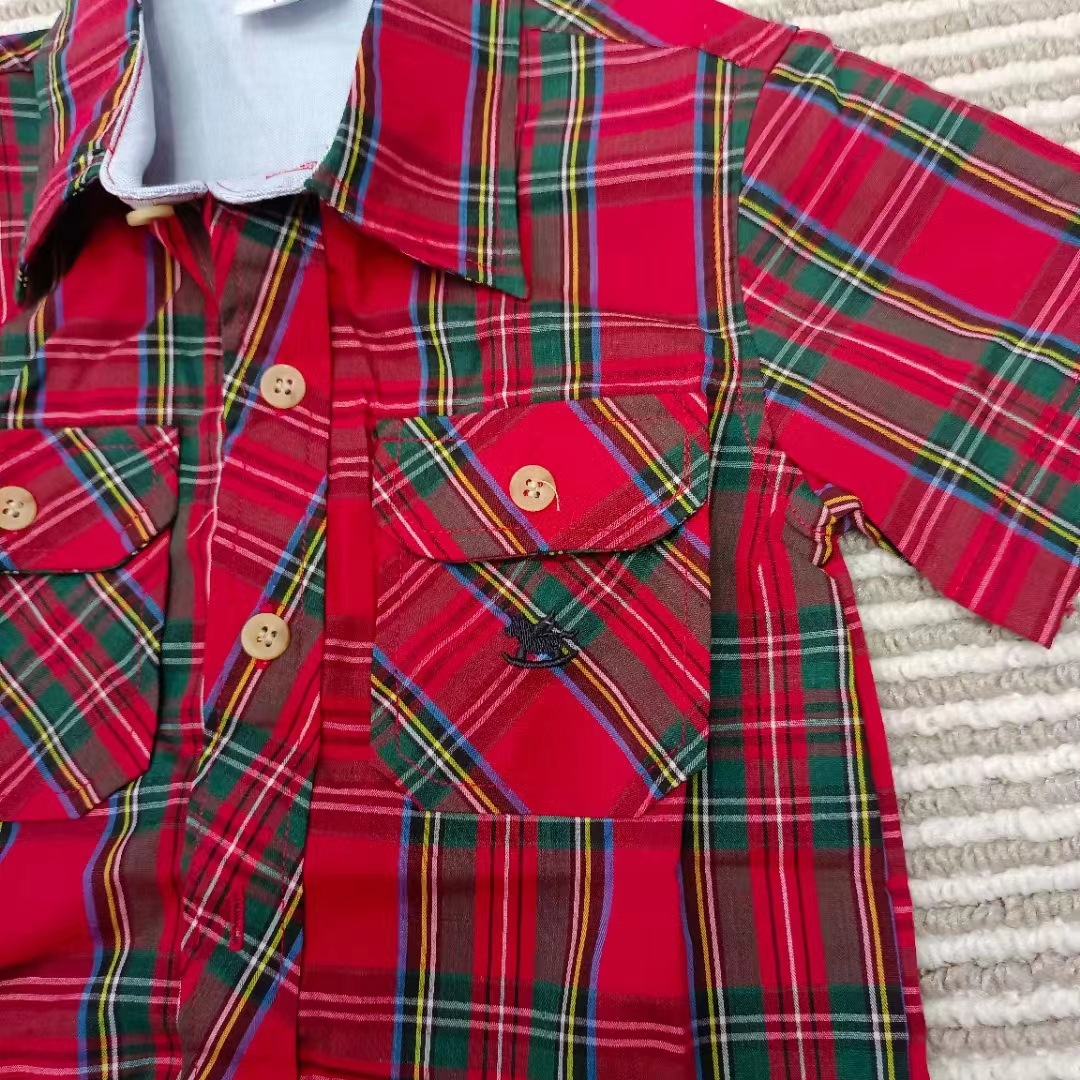 Camisa para niños Corea del Sur camisa de marca para niños y niñas Ropa original para niños de moda camisa de manga corta para niños al por mayor