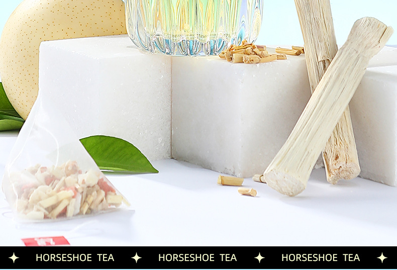 Cooling Herbal Tea Bamboo Cane Cogongrass Root Water Chestnut Fig Honey Date Triangle Bags 120g 12 Bags in use