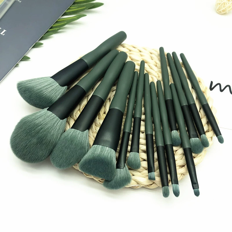 Brush, soft eye shadow, 14 pieces, full set