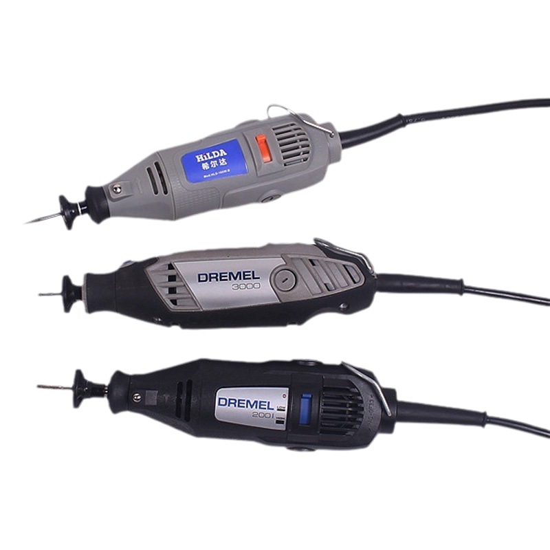 Venta directa de fábrica, suministro de amoladora eléctrica DREMEL490, mismo modelo, cabezal de soplado de polvo, impulsor de soplado de polvo, en stock, venta al por mayor