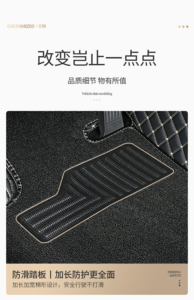 24 models of JAC Ruifeng RF8 car accessories, full-coverage 7-seater driver and passenger side Snowy carpet floor mats
