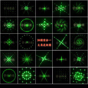 Infrared Laser Light Diffraction Grating Sheet Multi-Pattern Optical Doe Transmission Holographic Complex Structure Interference Handmade Board