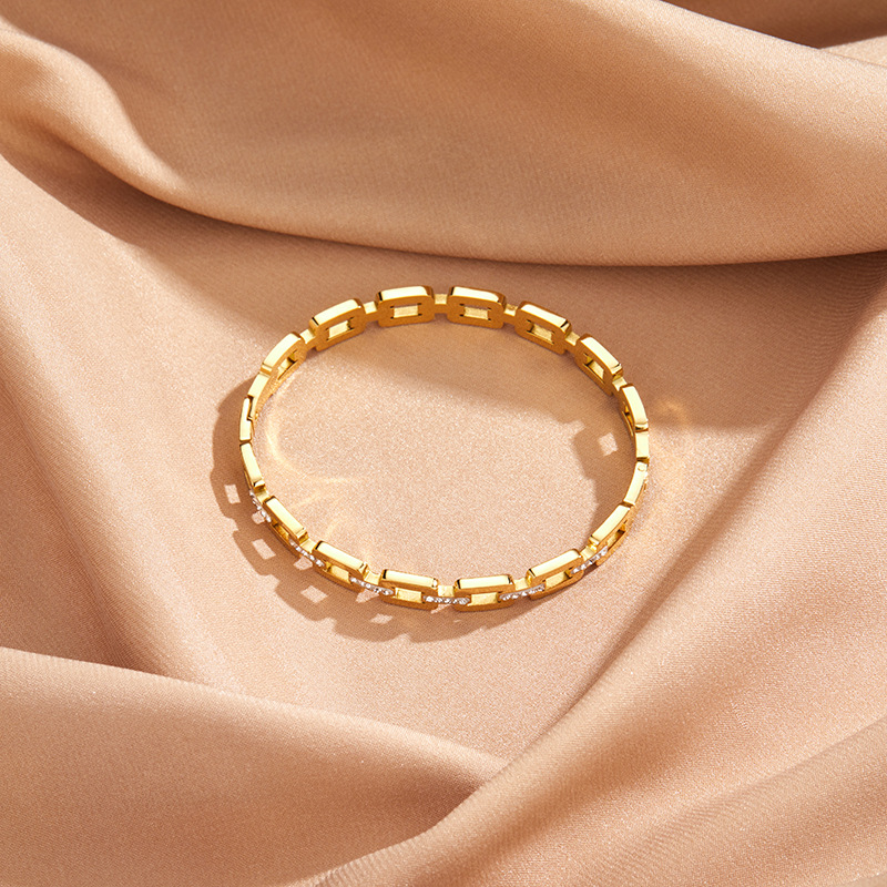 Title 4, Bracciale digitale romano in acciaio inossidabi...