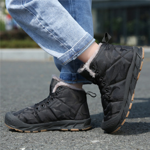 Wholesale cross-border autumn and winter new children's high-top outdoor snow boots fleece-lined warm cotton-padded shoes trendy fashion children's shoes men