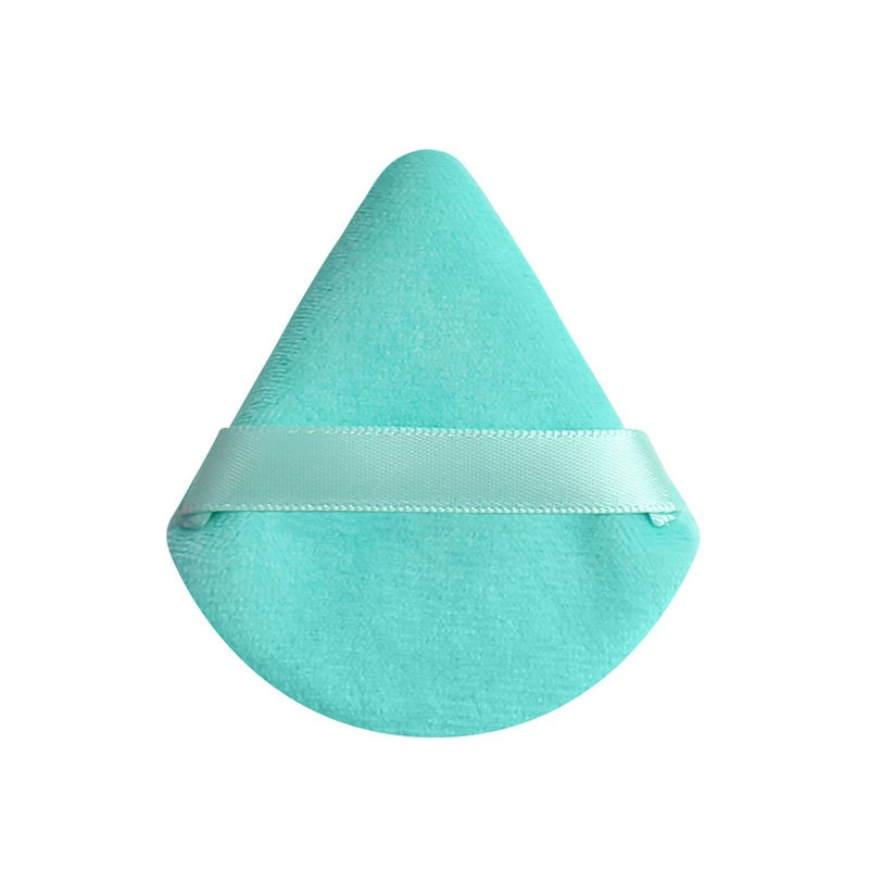 Soft makeup sponge set, square & triangular double-sided powder puffs, assorted colors