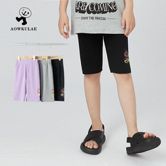 Summer Korean children's clothing, new girls' shorts and leggings, medium and large children's quick-drying ice silk safety pants, children's pants