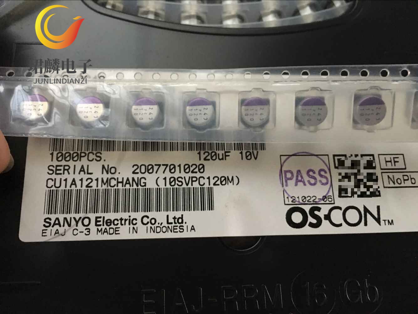 10V120UF 6.3X6 三洋SVPC固态贴片电容 10SVPC120M 可拆散