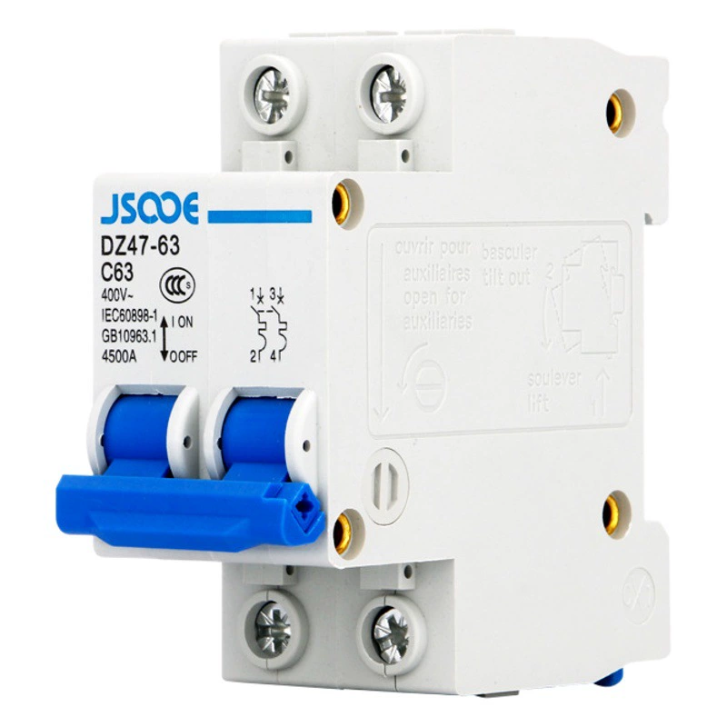 DZ47-63 Малый автоматический выключатель 1P2P3P воздушный переключатель 32A защита от перегрузки короткого замыкания бытовой воздух открытый C45