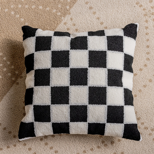 Living room sofa cushion Nordic ins model room bedside cushion simple modern backrest plush pillowcase wholesale