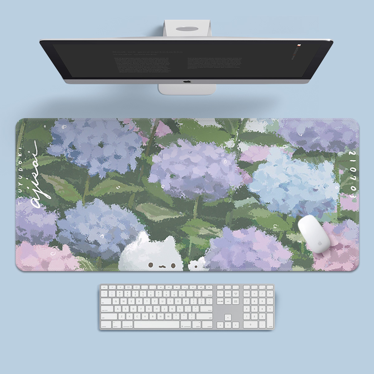 치유 고양이-수국 고양이