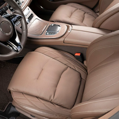seasons nappa leather seat cushion suitable | Seat cushion, seat cover - two-sheets-in-the-front-row-chestnut-brown-s-style-nappa-leather