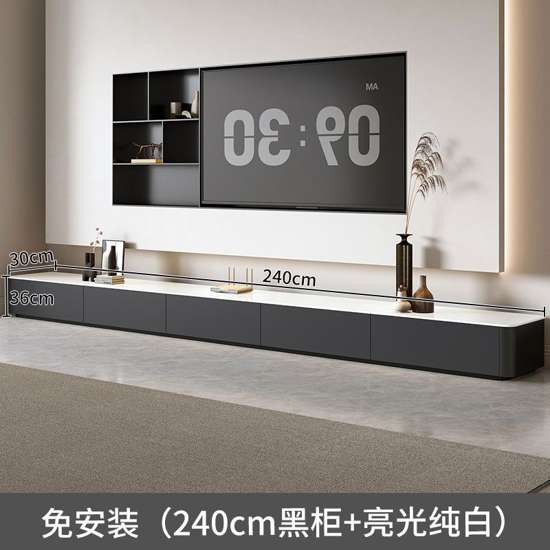 フロアテレビキャビネットリビングルームホーム2024新しい小さなアパートライト高級ハイエンドコーヒーテーブルテレビキャビネットの組み合わせ|undefined