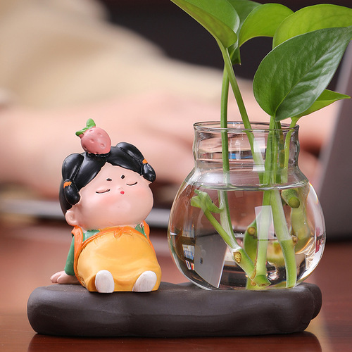 Creative cute Tang lady cartoon doll hydroponic ornaments home living room decoration wine cabinet office desk decoration