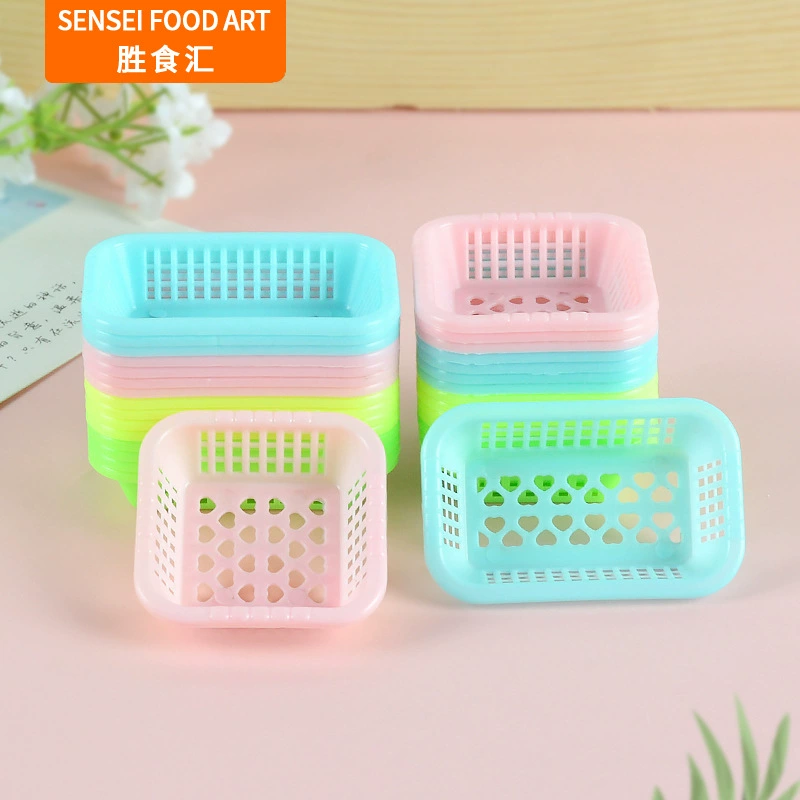 Кукольный домик мини пластиковая корзина забавная игра кухонная посуда игрушка мини кухонная карманная корзина для овощей