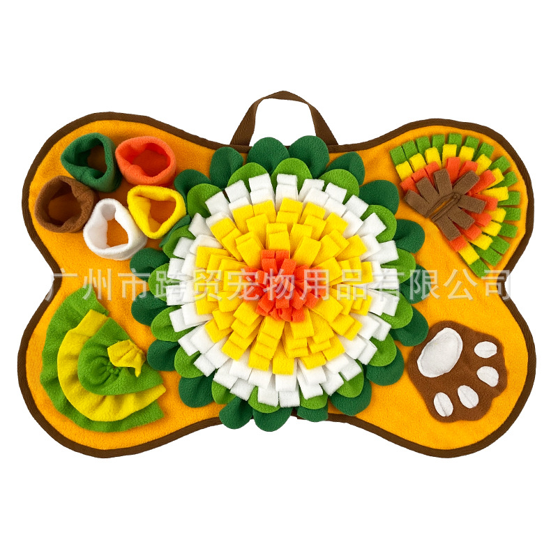 Olor de perro mascota transfronteriza juguete pad gato y perro olor pad lavable diversión comida escondite rompecabezas Slow Food olor pad
