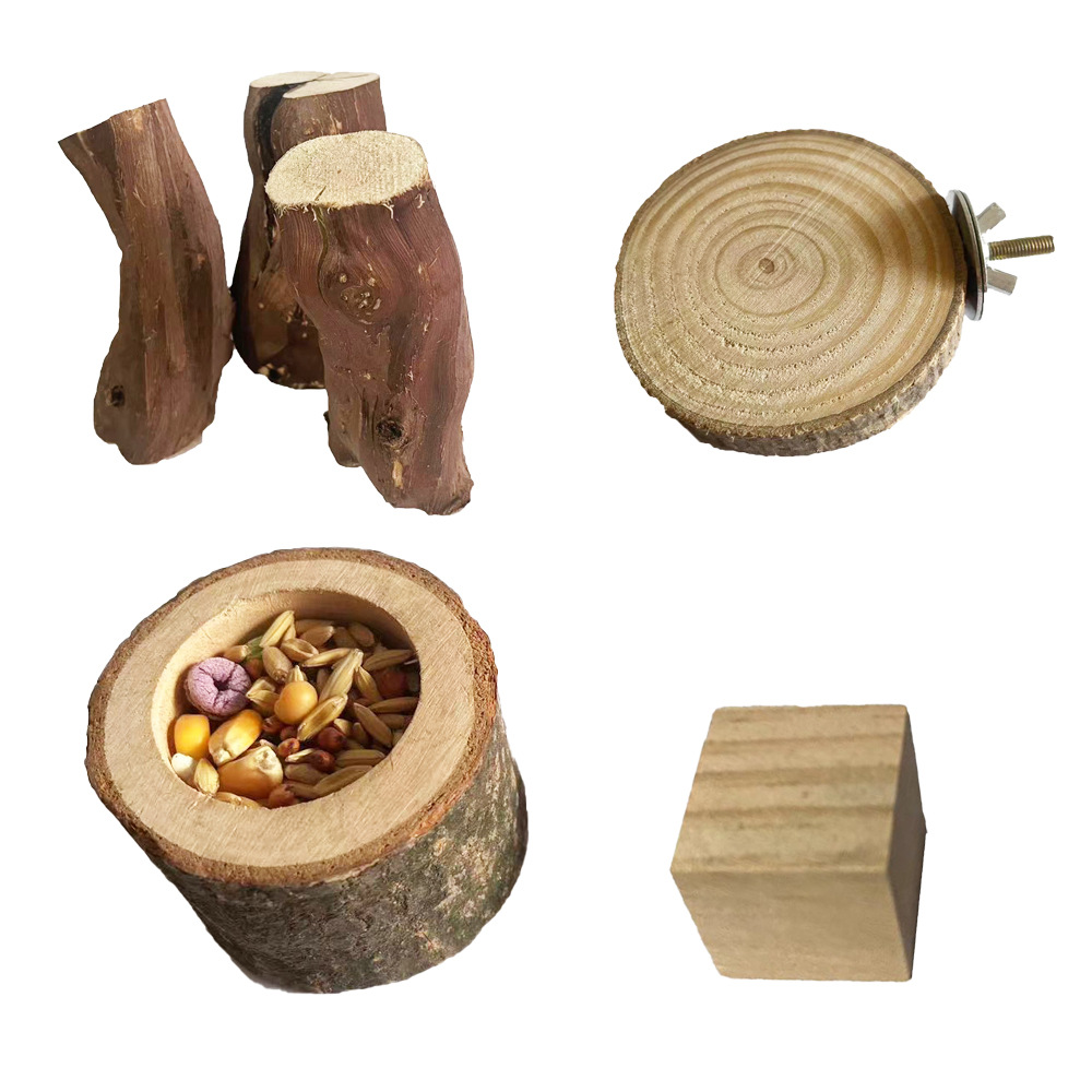 Amazon fábrica al por mayor de madera molar hamster molar juguete cerdo holandés conejo accesorios de juego suministros para mascotas