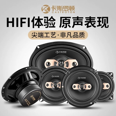 Car speaker/subwoofer, coaxial full-range high, mid, and