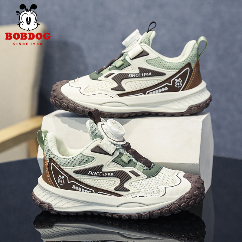 Babou Bean zapatos deportivos para niños otoño 2024 nuevos zapatos para niños antideslizantes, zapatos para niños grandes, zapatos transpirables para padres