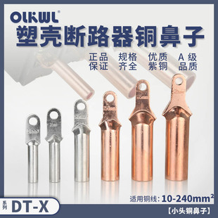 Cable copper nose connected to molded case circuit breaker NM1/CDM3/NSX/CM1 small head national standard tinned copper wire nose