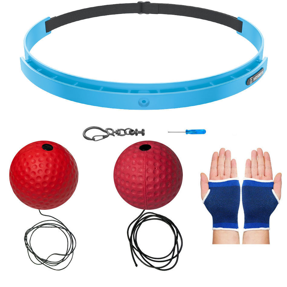 Boxeo de reacción montado en la cabeza bolas de entretenimiento de descompresión para niños bolas de velocidad mágica entrenador de boxeo de ojos para adultos