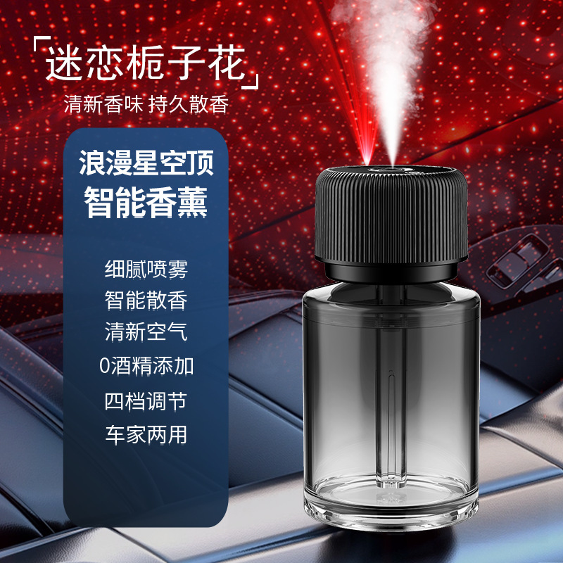 高档车载智能喷雾香薰机汽车香氛香水加湿器车载香薰新款外贸跨境|undefined