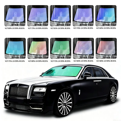 Optical iridescent solar film, PET purple Automotive Film
