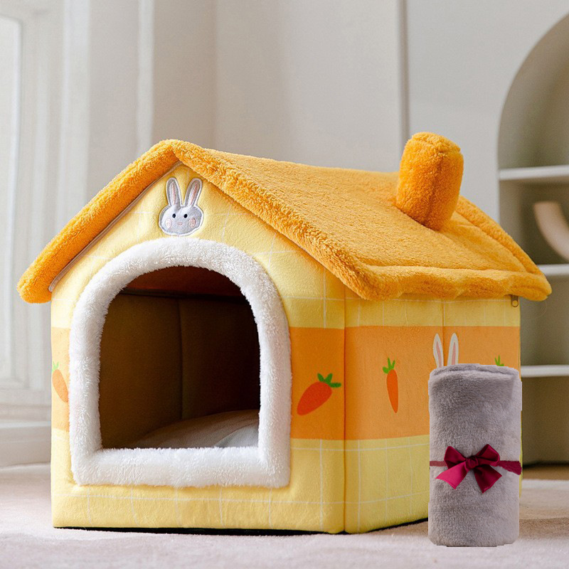 Perrera tipo de casa Four Seasons universal perro pequeño Teddy cubo extraíble y lavable Casa de perro gato cama nido primavera y otoño suministros para mascotas