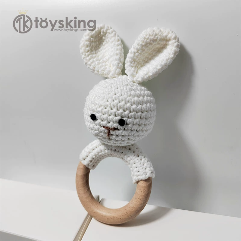 CROCHET BABY ANIMALS RATTLE TOY Handmade woven wool animal ripping 榉 榉 磨 c