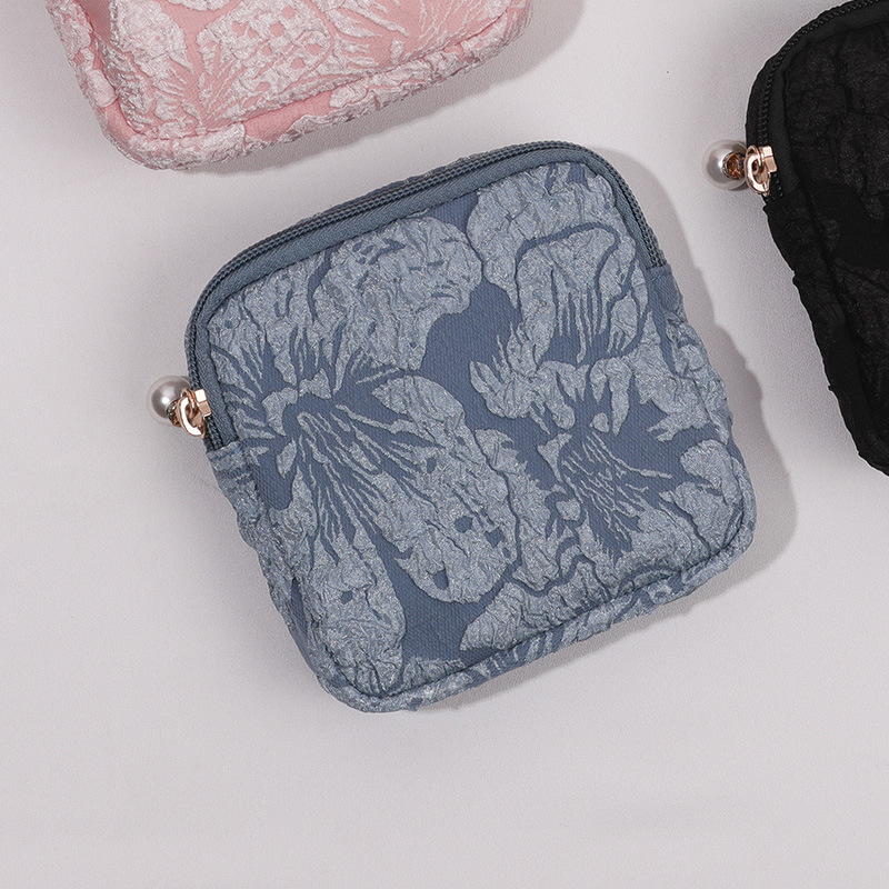 Bolsa de almacenamiento de servilletas sanitarias de suministro transfronterizo mensual portátil PU servilleta sanitaria pequeña bolsa cuadrada impermeable tía toalla bolsa de salud