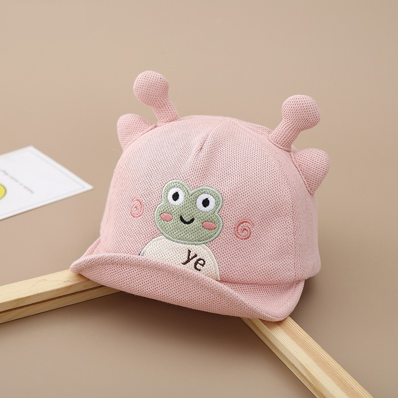 Sombreros para bebés otoño y invierno grueso para bebés pequeños lindos sombreros de rana para niños varones sombreros de lengua de pato primavera y otoño