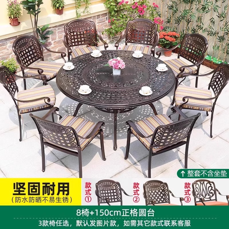 Opcional 8 sillas 150cm mesa redonda