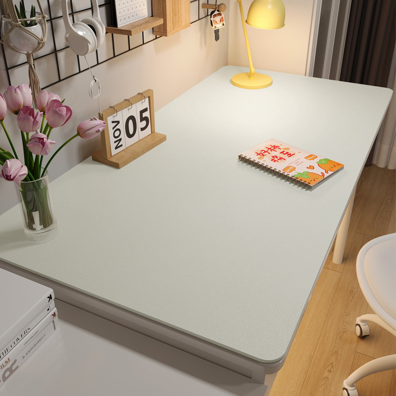 Protector de ojos de protección del medio ambiente Alfombrilla de mesa de libro Cuero para estudiantes Alfombrilla de mesa de color sólido Mantel de mesa a prueba de aceite Alfombrilla de mesa de computadora de aprendizaje antideslizante