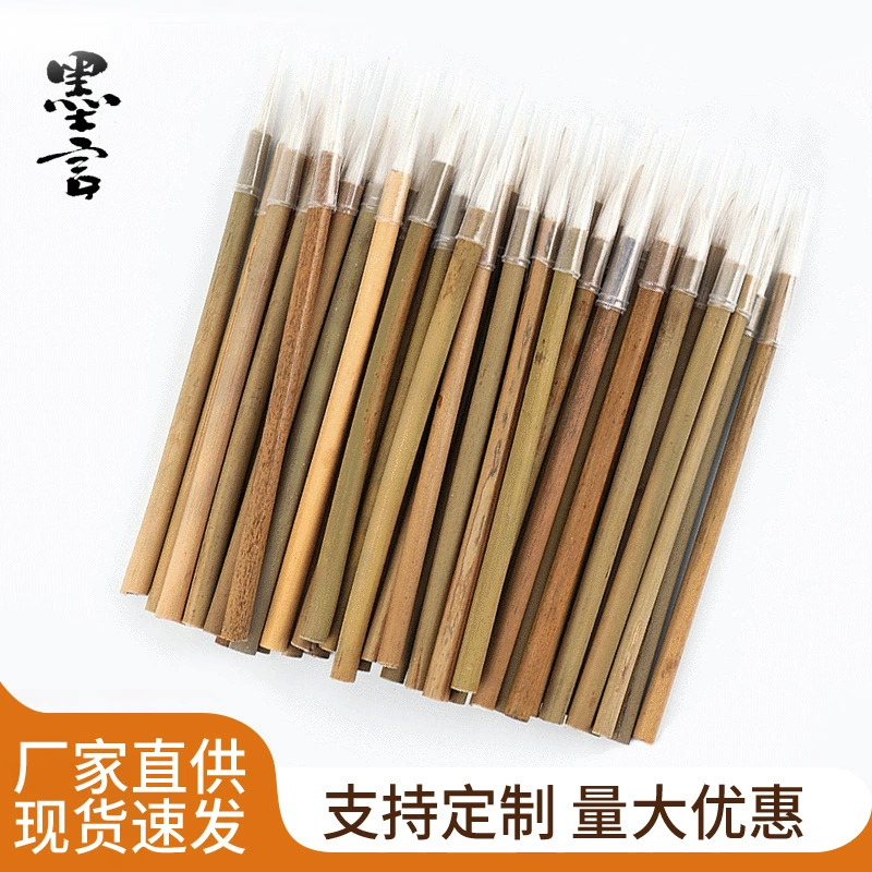 Оптовая Промышленная Щетка Бамбуковый Стержень Дешевая Одноразовая Кисть Фабрика Краска Кисть Клей Кисть