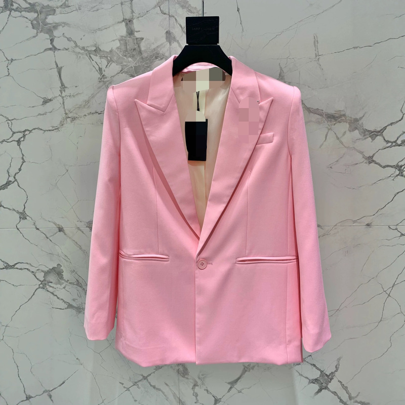 Special Clearance Sale 2026 Spring and Autumn New French-Style Elegant Youthful Pink Color-Enhancing Loose Single-Button Blazer
