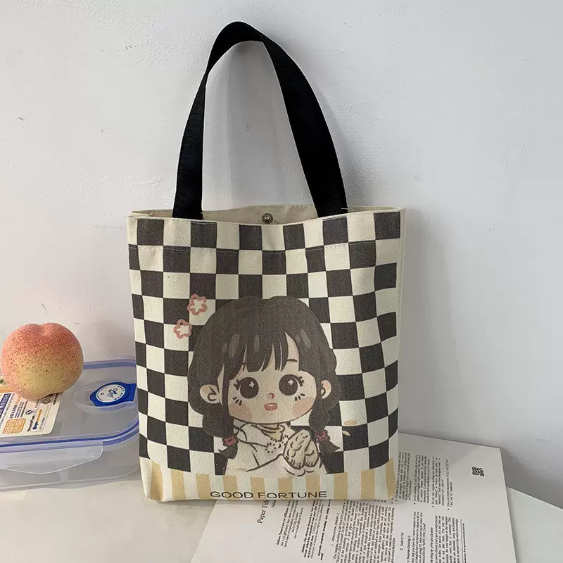 专业定制2024年流行方便携带女款帆布手提袋