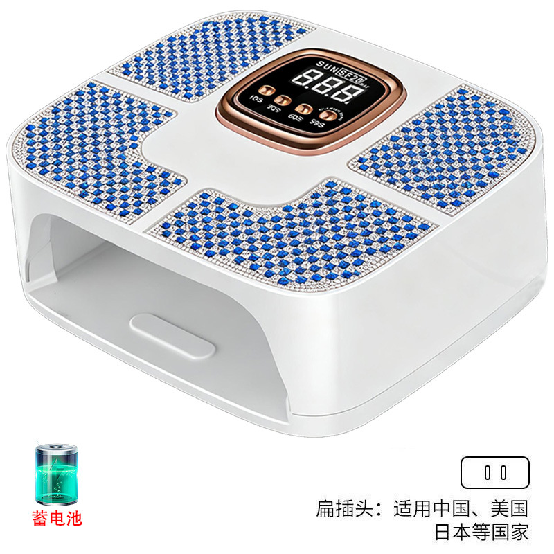 160W alta potencia manicure lámpara diámetro de alta calidad manicure luz de terapia de almacenamiento inteligente inducción manicure pegamento lámpara de horneado manicure