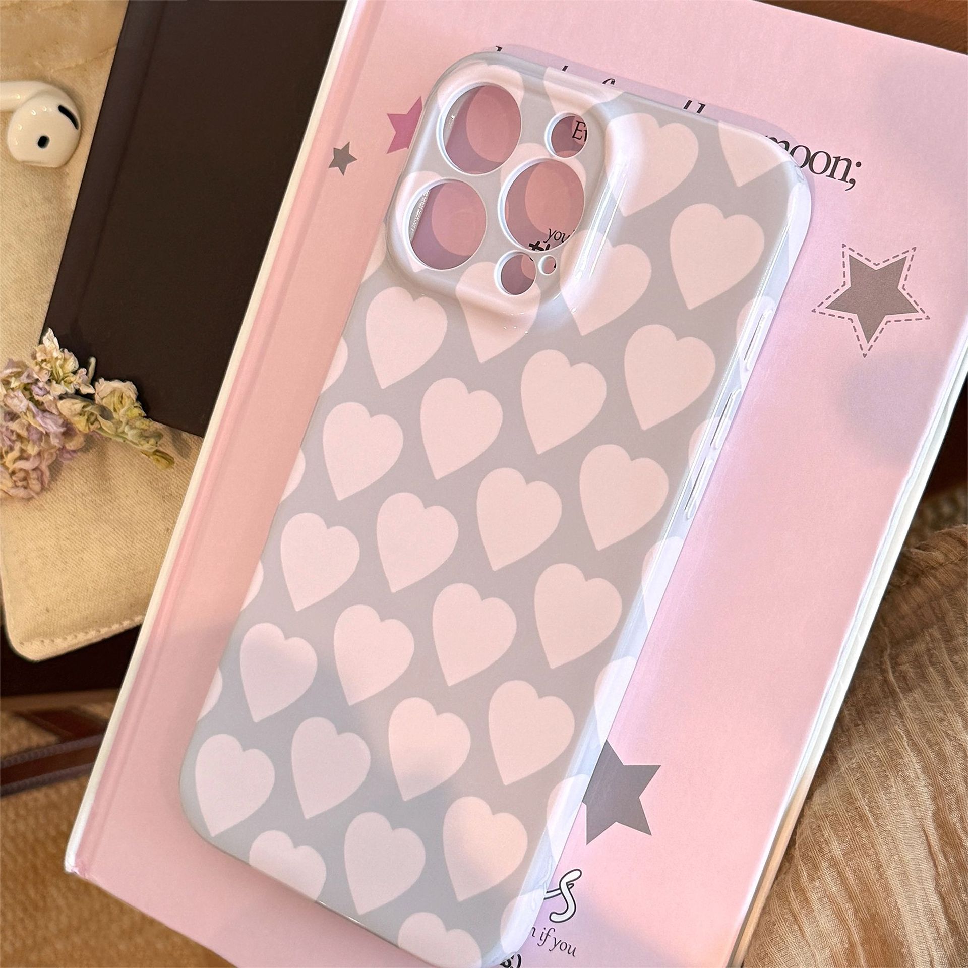 Filin amor para Apple 16 caso de teléfono celular iphone 17promax nicho simple 13 todo incluido 14 cubierta suave 11