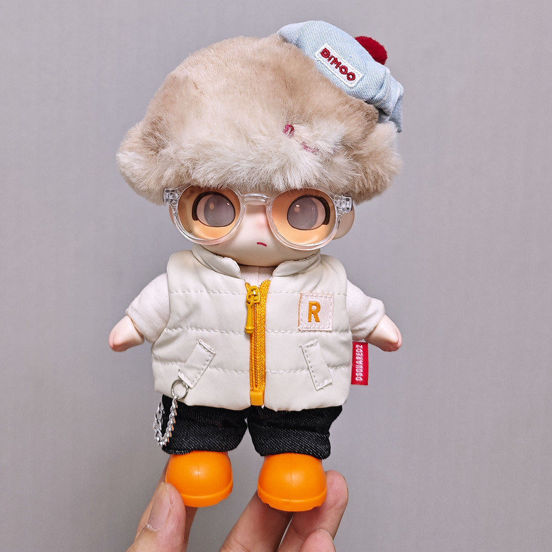 Only Baby Clothes] Dimoo Hanging Card Baby Clothes Heart-Warming Special down Cotton Vest Suit Dimoo Winter Doll Vest