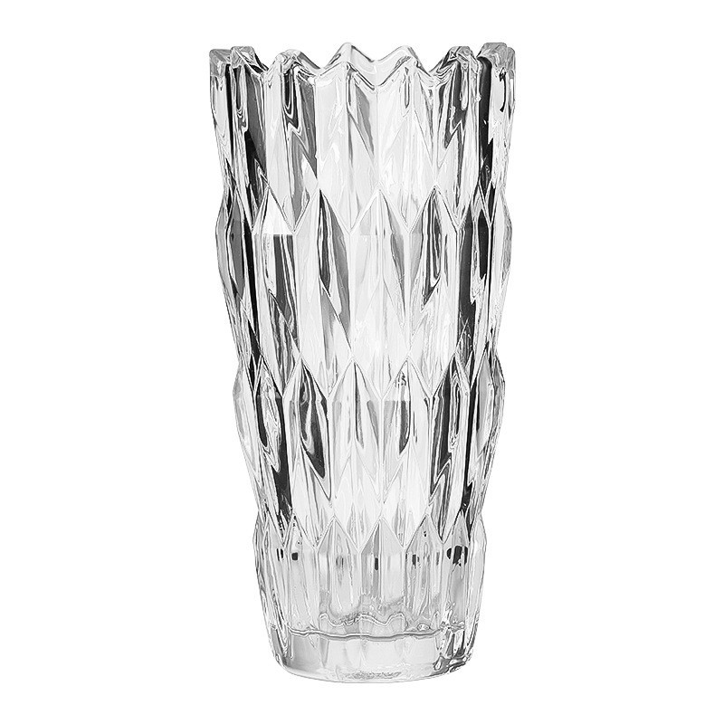 Bohemia del norte, vasijas de vidrio esmaltado, vasos de flores transparentes, decorativos para el hogar, decoración suave.
