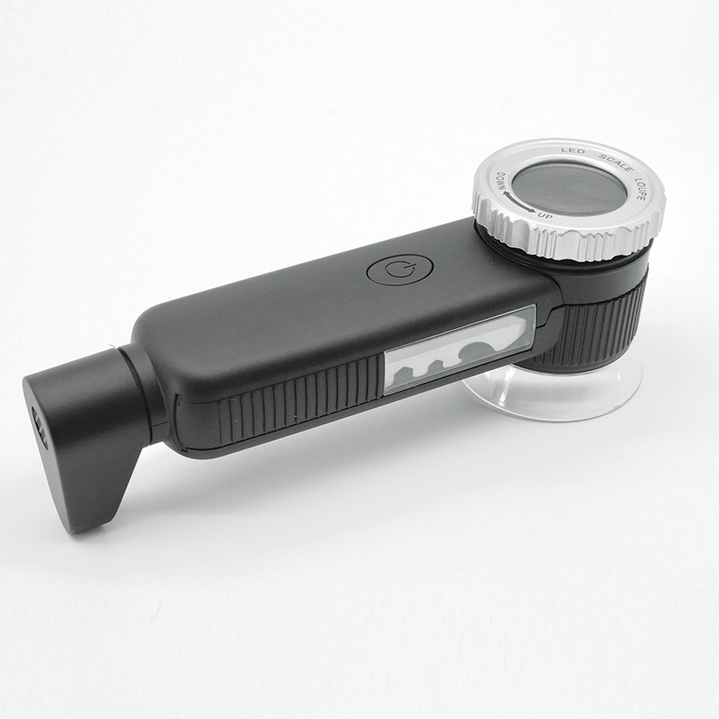新款多功能30倍高清手持LED带灯UV验钞灯珠宝古玩鉴定阅读放大镜