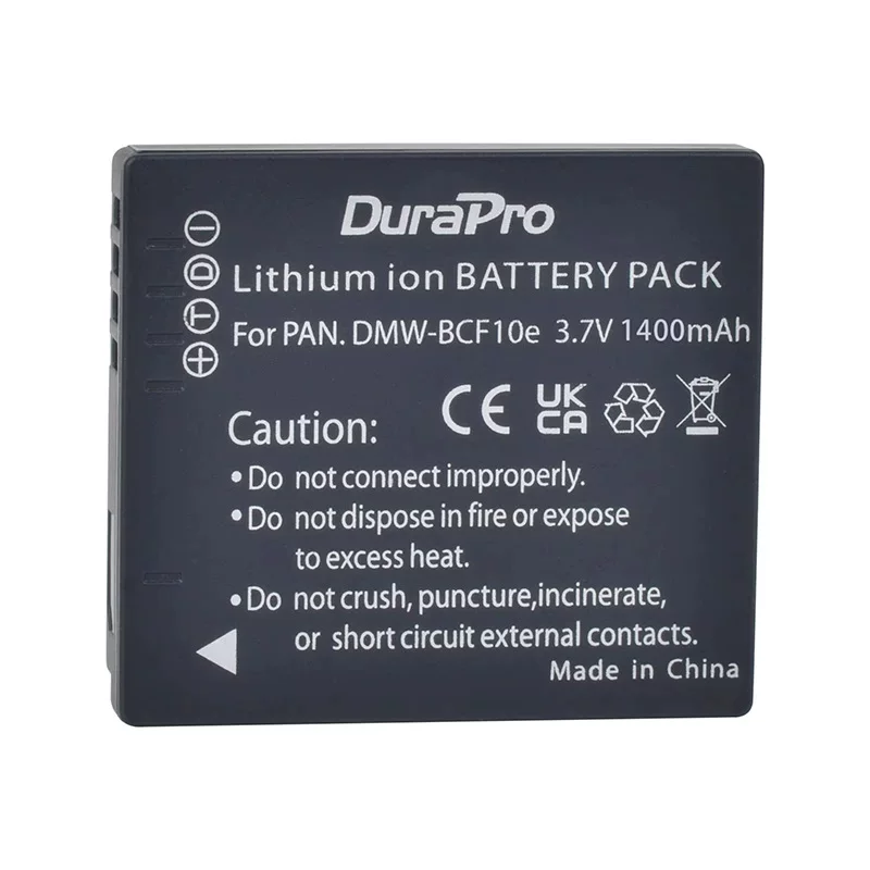 Аккумулятор DMW-BCF10 подходит для Panasonic DMW-BCF10E, Lumix DMC-FX700, TS2, TS3