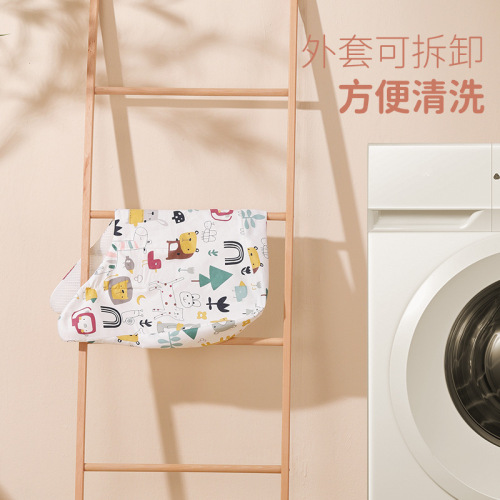 Infant pillow anti-vomiting lying-on-back pillow head-raising double-sided bean bean lying-on-back pillow breathable cooling soothing pillow factory wholesale