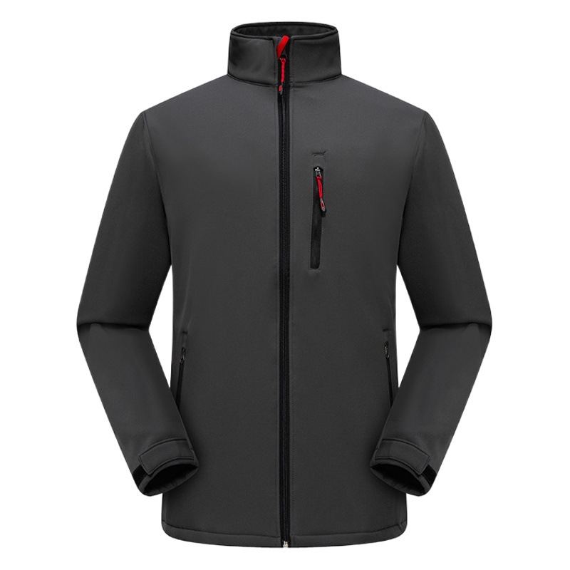 Autumn and Winter Outdoor Tactical Soft Shell Charge Clothes Men's and Women's Fleece-Lined Thickened Handsome Tough Guy Waterproof Breathable Mountaineering Jacket
