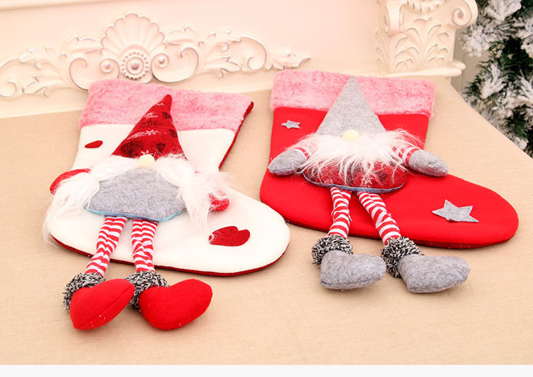 Cartoon Legs Plush Faceless Old Man Christmas Socks Wholesale Nihaojewelry display picture 6